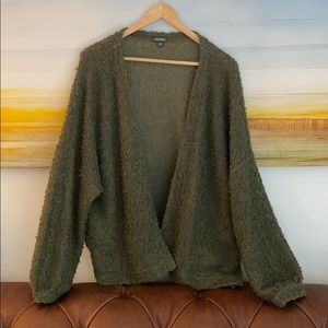 Fuzzy Open Neck Cardigan - Wild Fable